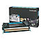 Schwarze Lexmark-Tonerpatrone CT36H1CG und Verpackung. Aufschrift: "True Image. Always."