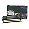 Lexmark C736H1KG-Toner. Die Kartusche liegt vor einer schwarzen Box mit dem Lexmark-Logo und Produktinformationen.
