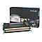 Schwarze Lexmark Tonerkartusche mit grauer Box, Text "C736H2KG".