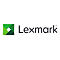 Lexmark Logo: Quadratisches Logo mit grün-weißem Element, daneben Schriftzug 'Lexmark'.