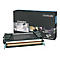 Schwarze Lexmark Tonerkartusche und Box. Text: C734A2KG, Lexmark.