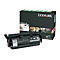 Schwarze Lexmark Tonerkartusche und Verpackung. Aufdruck: T650A11A.