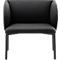Leyform LIV Empfangssessel, Stahlrohrgestell, Stoffbezug, B 730 x T 620 x H 740 mm, anthrazit melange