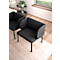 Leyform LIV fauteuil de réception, structure en tube d'acier, revêtement en tissu, L 730 x P 620 x H 740 mm, anthracite chiné