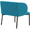 Leyform LIV fauteuil de réception, structure en tube d'acier, revêtement en tissu, L 730 x P 620 x H 740 mm, pétrole mélangé 