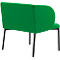Leyform LIV fauteuil de réception, structure en tube d'acier, revêtement en tissu, L 730 x P 620 x H 740 mm, vert