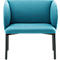 Leyform LIV ontvangststoel, frame van stalen buis, bekleding van stof, B 730 x D 620 x H 740 mm, petrol melange 