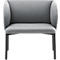 Leyform Ontvangst fauteuil LIV - stof - stalen onderstel - B 730 x D 620 x H 740 mm - grijs gemêleerd