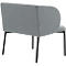 Leyform Ontvangst fauteuil LIV - stof - stalen onderstel - B 730 x D 620 x H 740 mm - grijs gemêleerd