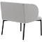 Leyform Ontvangst fauteuil LIV - stof - stalen onderstel - B 730 x D 620 x H 740 mm - lichtgrijs gemêleerd