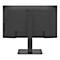 Arrière d'un moniteur LG noir. Logo LG en haut à droite, pied en bas.