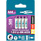 Li-Ion oplaadbare batterijen ANSMANN Micro AAA, 1,5 V, type 500 (min. 400 mAh), 0,74 Wh, type C opladen, 4 stuks
