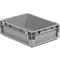 Lichte Eurobox ELB 4120, van PP, inhoud 10,9 l, zonder deksel, grijs
