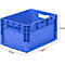 Lichte Eurobox ELB 4220, van PP, inhoud 20,4 l, zonder deksel, blauw