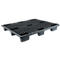 Lichte pallet FP-LP1208-9L, max. belasting 1800/800 kg, 9 voet, in elkaar stapelbaar, L 1200 x B 800 x H 153 mm, gerecycleerd HDPE, 10 stuks