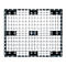 Lichte pallet FP-LP1210-9L, max. belasting 1800/800 kg, 9 voet, in elkaar stapelbaar, L 1200 x B 1000 x H 130 mm, gerecycleerd HDPE, 10 stuks