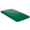 Green rectangular table top with rounded corners. Perspective view.