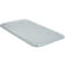 Light grey rectangular table top with rounded corners. The surface is smooth and slightly reflective.
