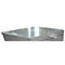 Gray container with metal plate. There are hinges on the plate.