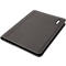 Lightpak® schrijfmap, A4, tabletvak, 2 SD-kaartvakken, documentenvak, multifunctionele riemen, penlus, schrijfblok, ringmechaniek, RPET, antraciet