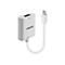 Adaptateur LINDY blanc avec connecteurs HDMI et Mini DisplayPort, étiqueté "Display" et "Source".