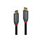 Zwei USB-C-Kabel; graue Stecker mit rotem Ring; Schriftzug LINDY.