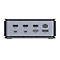 Graues TechnikgerÃ¤t mit AnschlÃ¼ssen: PD 3.0, HOST, HDMI, LAN und DP.