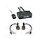 Lindy VGA KVM Switch Compact USB 2.0 Audio 2 Port - KVM-/Audio-/USB-Switch - 2 x KVM/Audio/USB - 1 lokaler Benutzer - Desktop