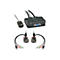 Lindy VGA KVM Switch Compact USB 2.0 Audio 2 Port - KVM-/Audio-/USB-Switch - 2 x KVM/Audio/USB - 1 lokaler Benutzer - Desktop