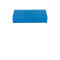 Pilotes azules y rectangulares de papel o cartón. Sobre un fondo blanco.