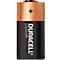 Cylindrical Duracell lithium battery with copper and black surfaces. The plus sign and the lettering "DURACELL LITHIUM" are visible.