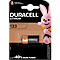A Duracell lithium battery in packaging, next to the Duracell bunny.