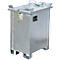Lithium-ionen-magazijnbak LIL 30, plaatstaal, afsluitbaar deksel, 3-voudig stapelbaar, B 400 x D 600,