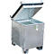 Lithium-ionen-magazijnbak LIL 90, plaatstaal, afsluitbaar deksel, 3-voudig stapelbaar, B 600 x D 800 mm
