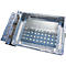 Lithium-ionen-magazijnbak LIL 90, plaatstaal, afsluitbaar deksel, 3-voudig stapelbaar, B 600 x D 800 mm