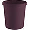 Dark purple cylindrical flower pot with a slightly protruding rim.