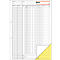 Livre de comptes lignes standard pour impression 300 KG429 sigel®, format A4 portrait, 2 x 50 feuilles