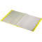 Livret de présentation Leitz® Recycle, A4, 40 pochettes transparentes indélébiles, jusqu'à 2 feuilles/pochette, étiquette au dos, 100 % recyclable, plastique, jaune
