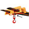 Orange fork extension with red hook, steel parts.