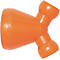 Oranje Y-vormige kunststof slang met het "LOC-LINE" logo.