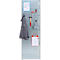 Lochblechwand für Grundregal/Anbauregal ORDO Industry, multifunktional, Quadratlochung 10-38 mm, magnethaftend, B 500 x T 1,5 x H 2000 mm, Stahl, verzinkt