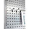 Lochblechwand für Grundregal/Anbauregal ORDO Industry, multifunktional, Quadratlochung 10-38 mm, magnethaftend, B 500 x T 1,5 x H 2000 mm, Stahl, verzinkt
