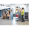Lochblechwand für Grundregal/Anbauregal ORDO Industry, multifunktional, Quadratlochung 10-38 mm, magnethaftend, B 500 x T 1,5 x H 2000 mm, Stahl, verzinkt
