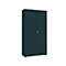 Locker 2-deurs, zonder akoestisch front, B 1000 x D 450 x H 2300 mm, grafiet