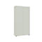Locker 2-deurs, zonder akoestisch front, B 1000 x D 450 x H 2300 mm, lichtgrijs