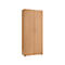 Locker 2-deurs, zonder akoestisch front, B 800 x D 450 x H 2300 mm, beukendecor