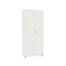 Locker 2-deurs, zonder akoestisch front, B 800 x D 450 x H 2300 mm, wit