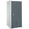 Locker, plaatstaal, B 400 x D 500 x H 1000 mm, veiligheidsslot met draaigrendel, gemonteerd, basaltgrijs