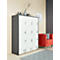 Lockerkast, B 1250 x D 430 x H 1548 mm, 12 afsluitbare vakken met cijfers, wit/basaltgrijs