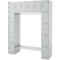 Lockerkast - B 1565 x D 500 x H 1950 mm - 3 x 4 vakken - met kledingstang - schoenrek - lichtgrjs - ons merk Schäfer Shop Select